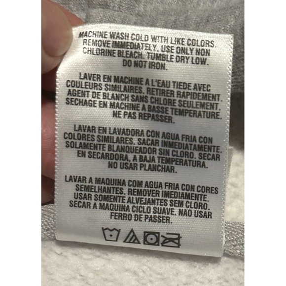 Adidas Nebraska Cornhuskers Hoodie Mens M Gray Red Logo NCAA College Sweatshirt - Picture 5 of 8